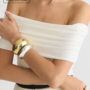 J Crew Matte Jersey Off the Shoulder Top NWT